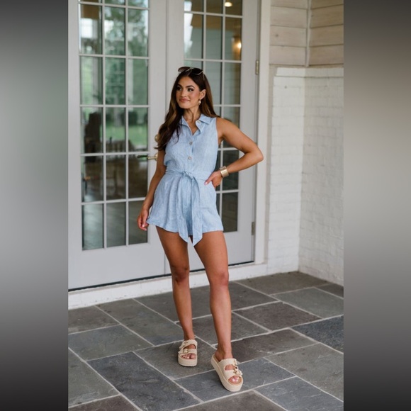 Linen romper - Picture 2 of 6
